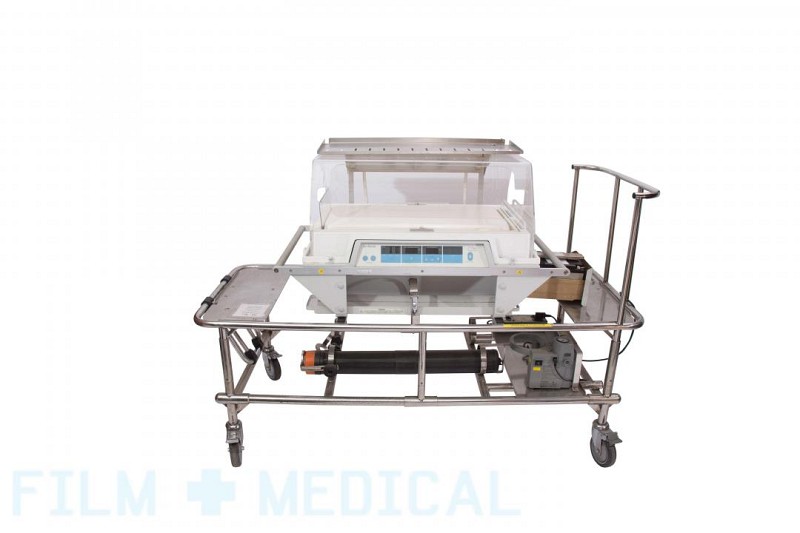 Transport incubator on metal trolley